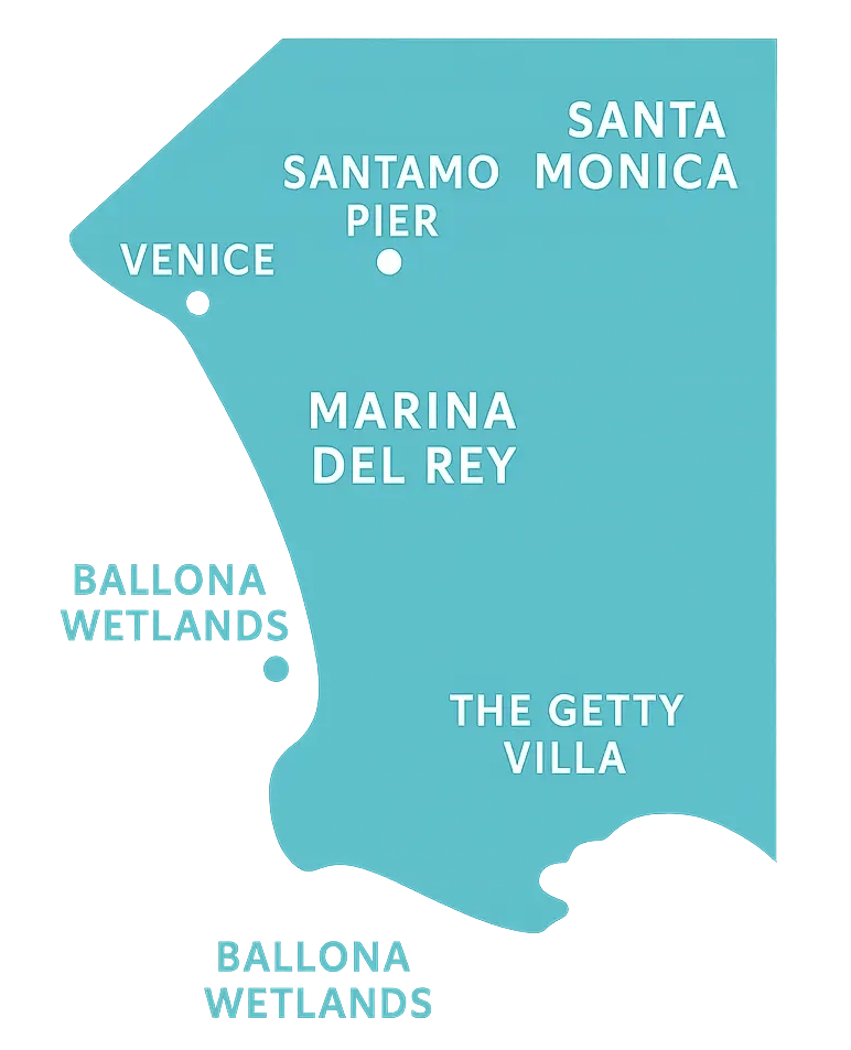 Map of the cruise area